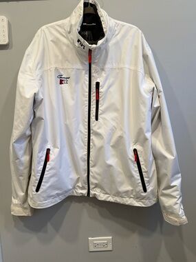 Helly Hansen Black Jacket with White Label Detail